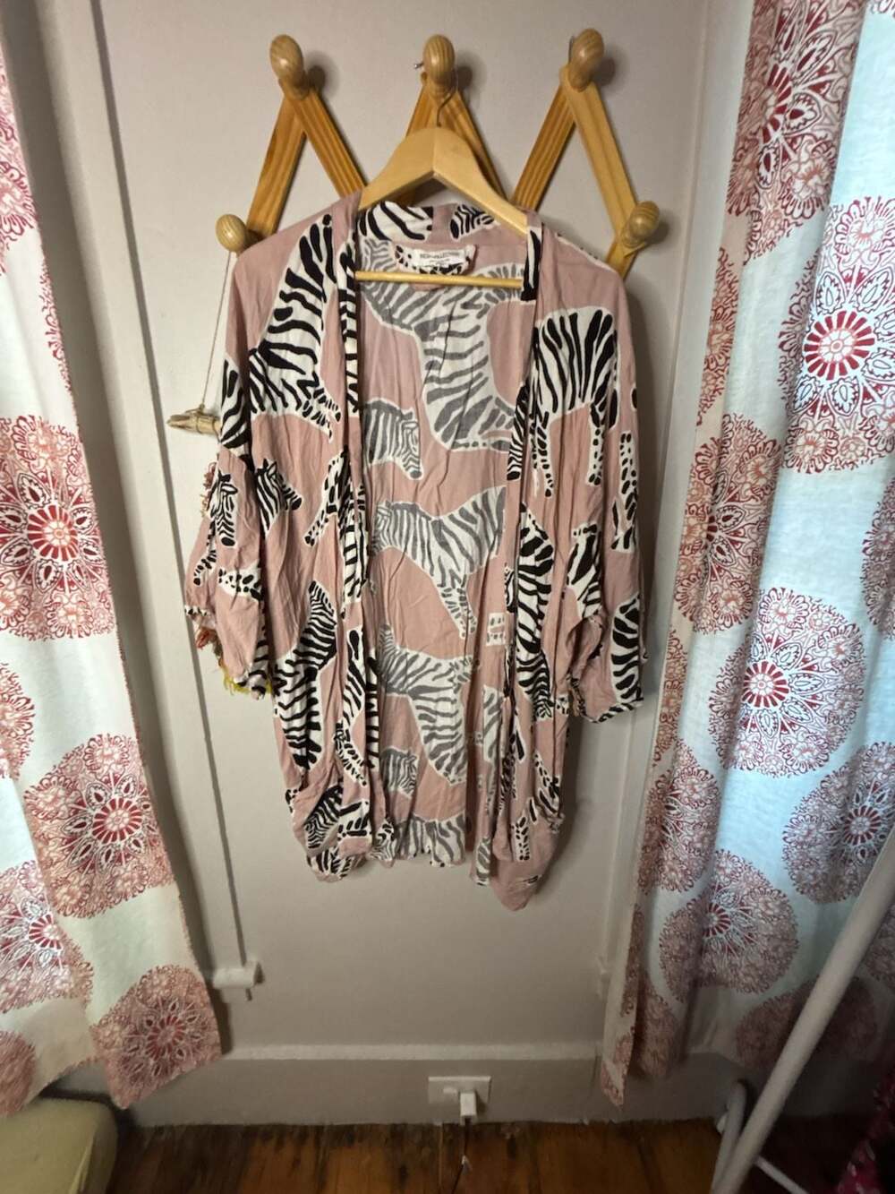 Emerson Fry Fete Kimono Zebra Muted Clay